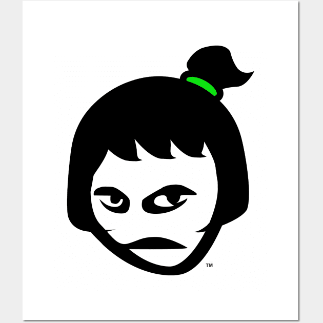 Angry Girl Wall Art by Mackabee Designs